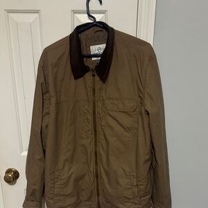 Levi's Tan Jacket with Dark Brown Collar